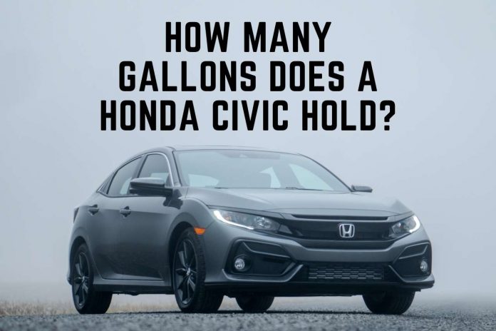 how many gallons does a honda civic hold