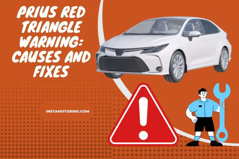 Prius Red Triangle Warning: Causes and Fixes
